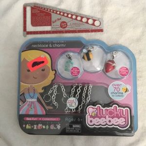 RARE! Lucky bee bee necklace and charms